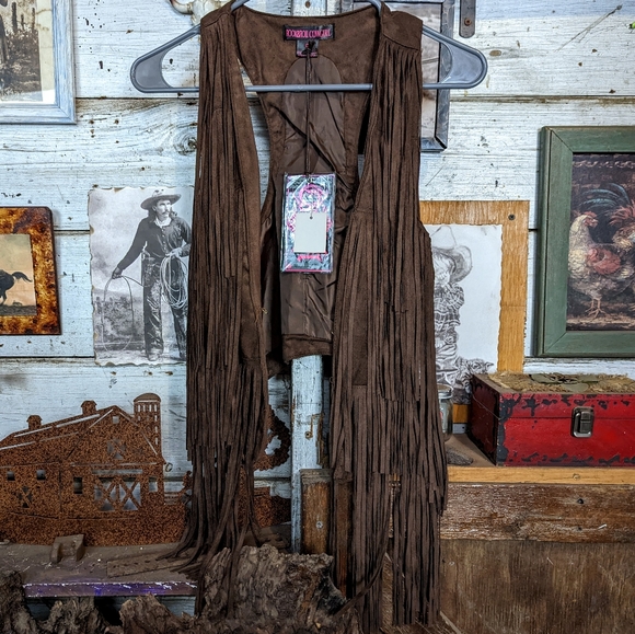 NWT Rock and Roll Cowgirl western vest
